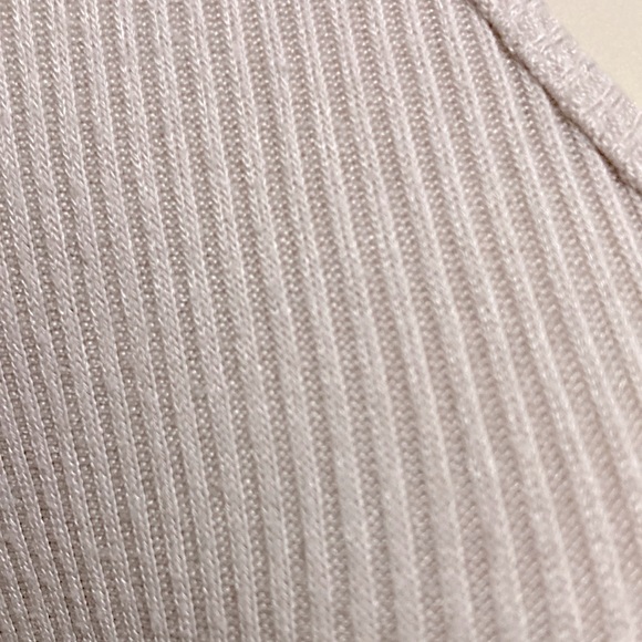 PROJECT SOCIAL Short Sleeve Tee Urban Outfitters Ribbed Keyhole Dusty Rose XS - Picture 8 of 13